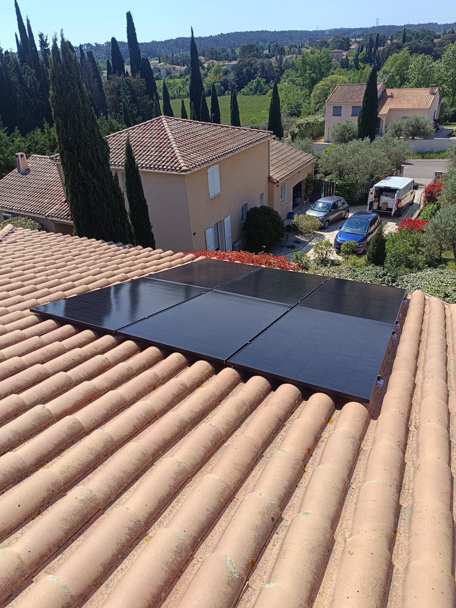 Installation photovoltaïque de 3.0 kWc à Les Matelles