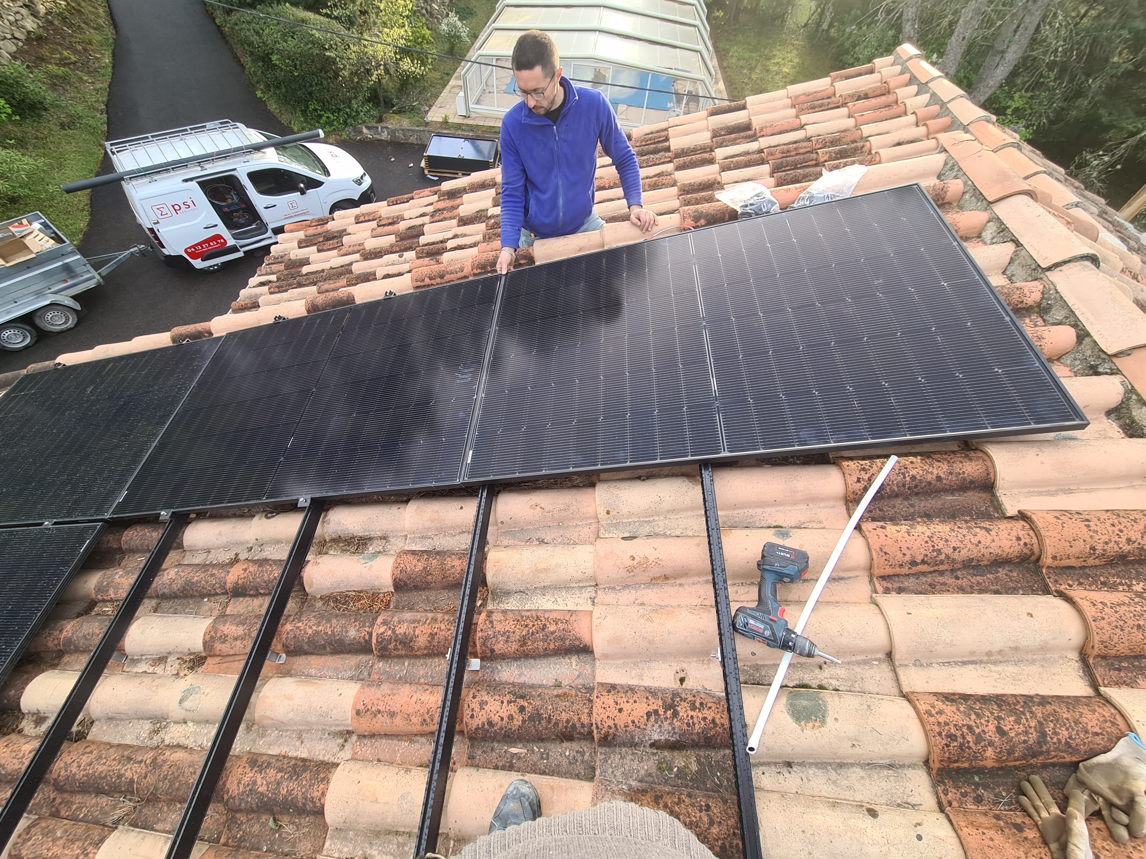 Installation photovoltaïque de 9.24 kWc à Rocbaron