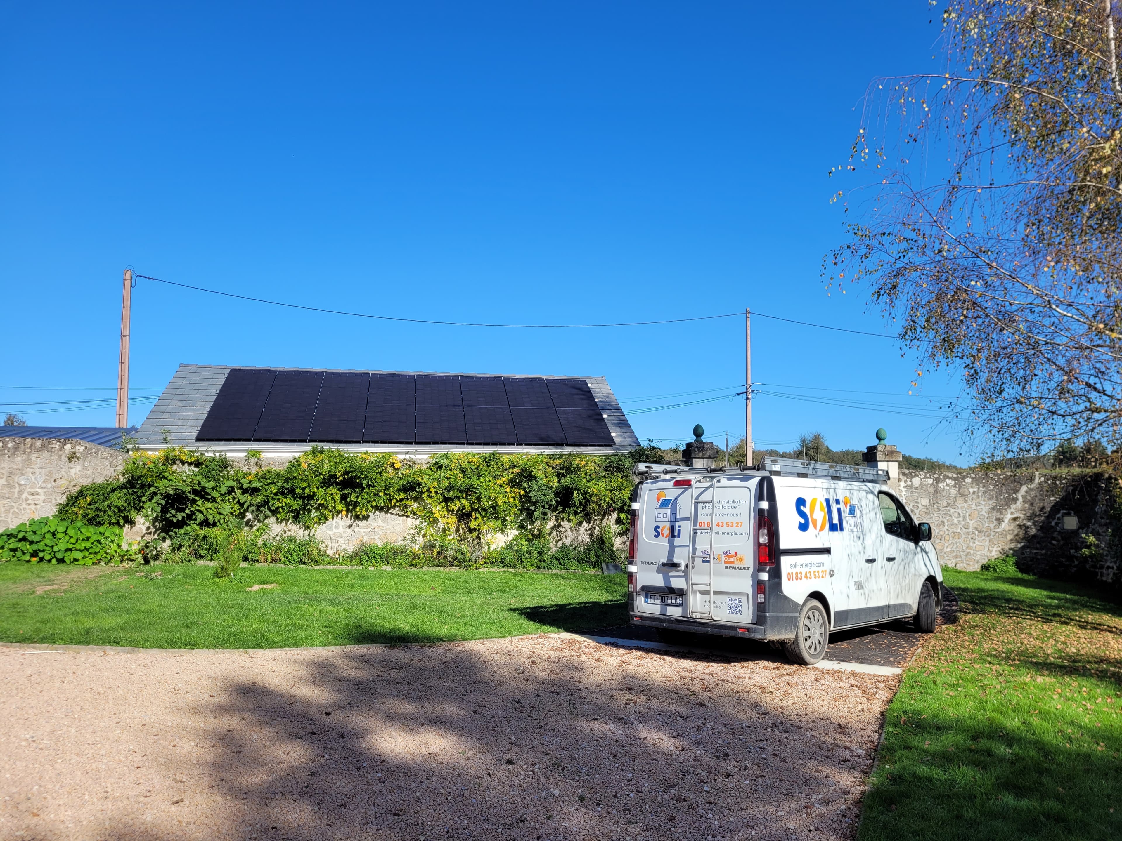 Installation photovoltaïque de 8.0 kWc à Saint-Médard-la-Rochette