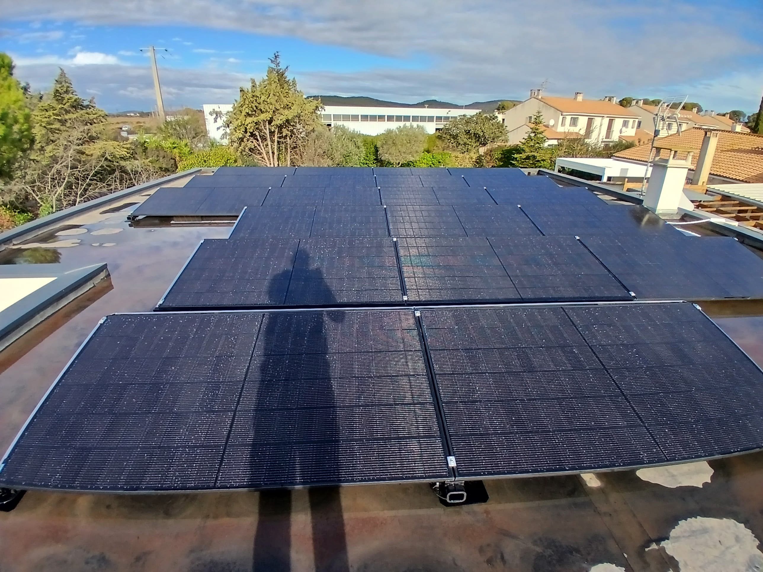 Installation photovoltaïque de 9.5 kWc à Frontignan