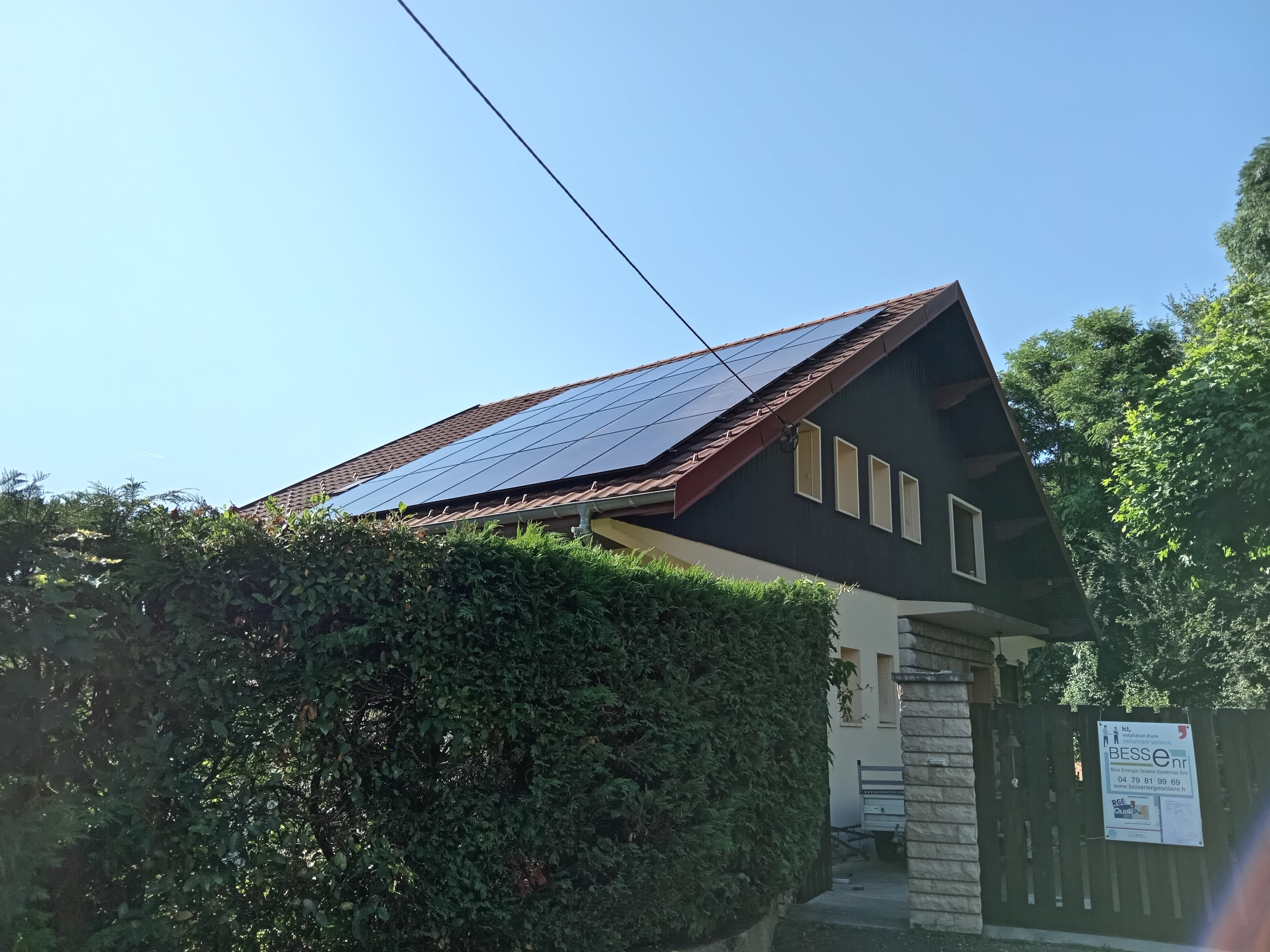 Installation photovoltaïque de 9.0 kWc à Aix-les-Bains