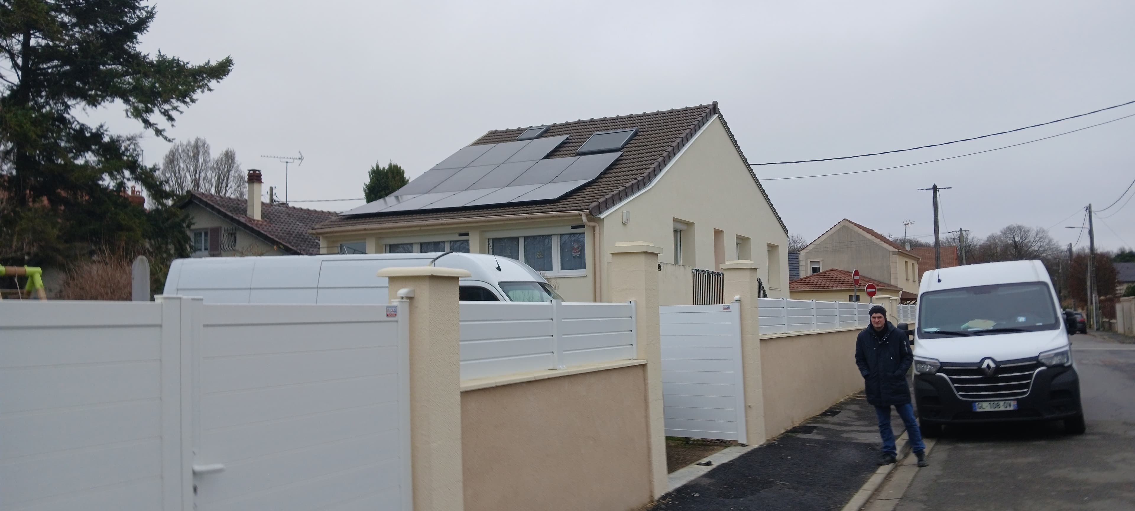 Installation photovoltaïque de 6.5 kWc à Mériel